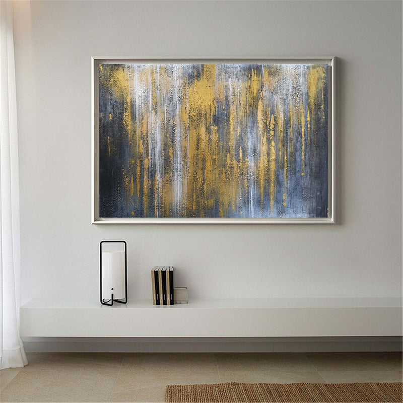 Extra Large Gray And Gold Wall Art Oversized Wall Art For Living Room
