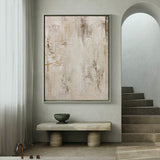 Modern Abstract Painting Earth Tone Abstract Art Beige Canvas Painting Abstract Wall Art