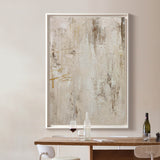 Modern Abstract Painting Earth Tone Abstract Art Beige Canvas Painting Abstract Wall Art