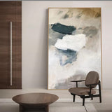 Modern Grey Abstract Canvas Art Grey Abstract Wall Painting Large Abstract Art For Sale