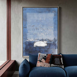 Blue Minimalist Art Large Minimalist Wall Art Contemporary Abstract Paintings