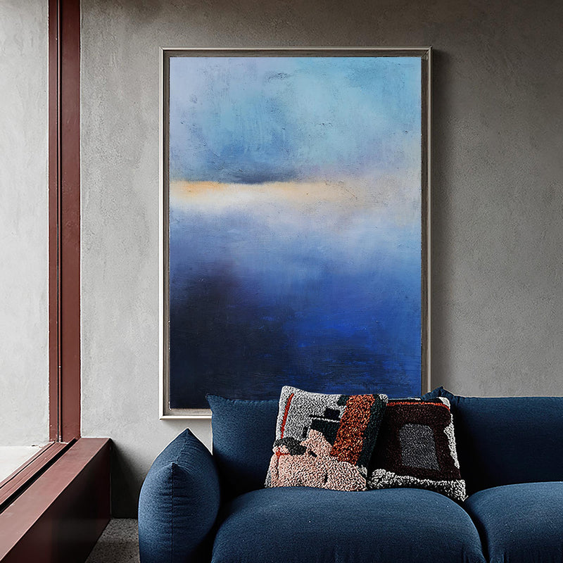 Impressionist Ocean Sunset Acrylic Painting Extra Large Modern Beach Art