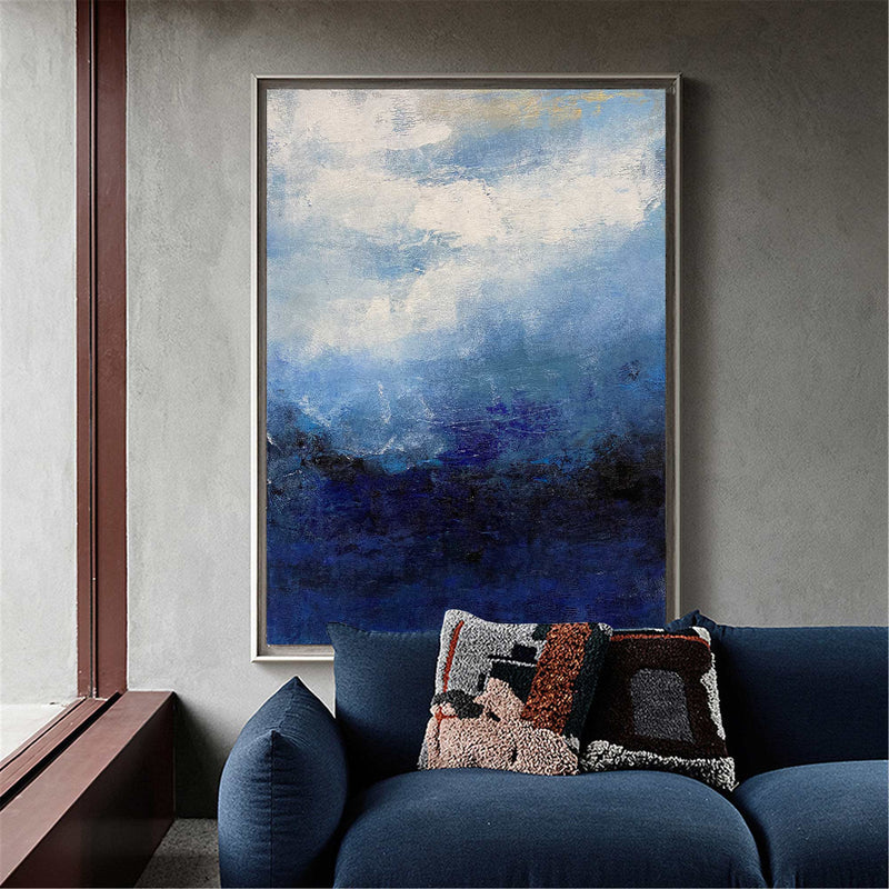 Large Sky And Sea Painting Original Large Seascpae Canvas Painting Coastal Painting Textured Beach Painting Wall Painting For Living Room