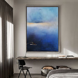 Impressionist Ocean Sunset Acrylic Painting Extra Large Modern Beach Art