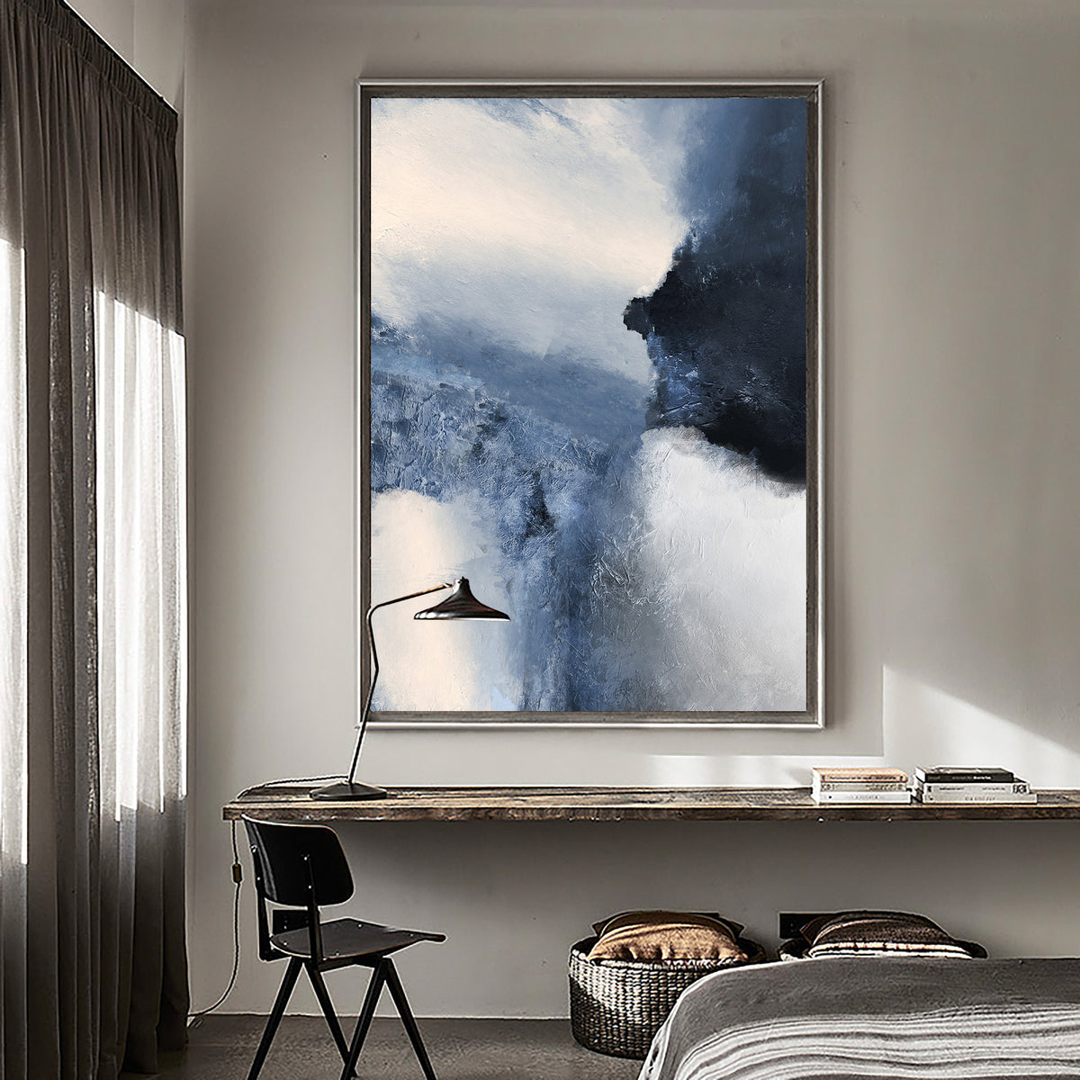 Blue Abstract Painting #ABAV22