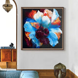 Large Colorful Canvas Wall Art Modern Abstract Flower Wall Art Acrylic Painting For Livingroom