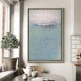 Abstract Ocean Painting Coastal Wall Art Acrylic Seascape Paintings