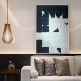 Extra Large Canvas Wall Art, Black and White Wall Art,Original Wall Art Oil Painting For Sale