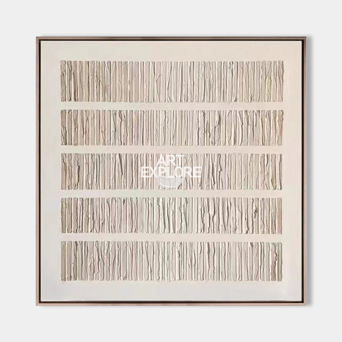Wabi-sabi Beige Minimalist Art Beige Rich Textured Canvas Art Minimalist Wall Art For Sale