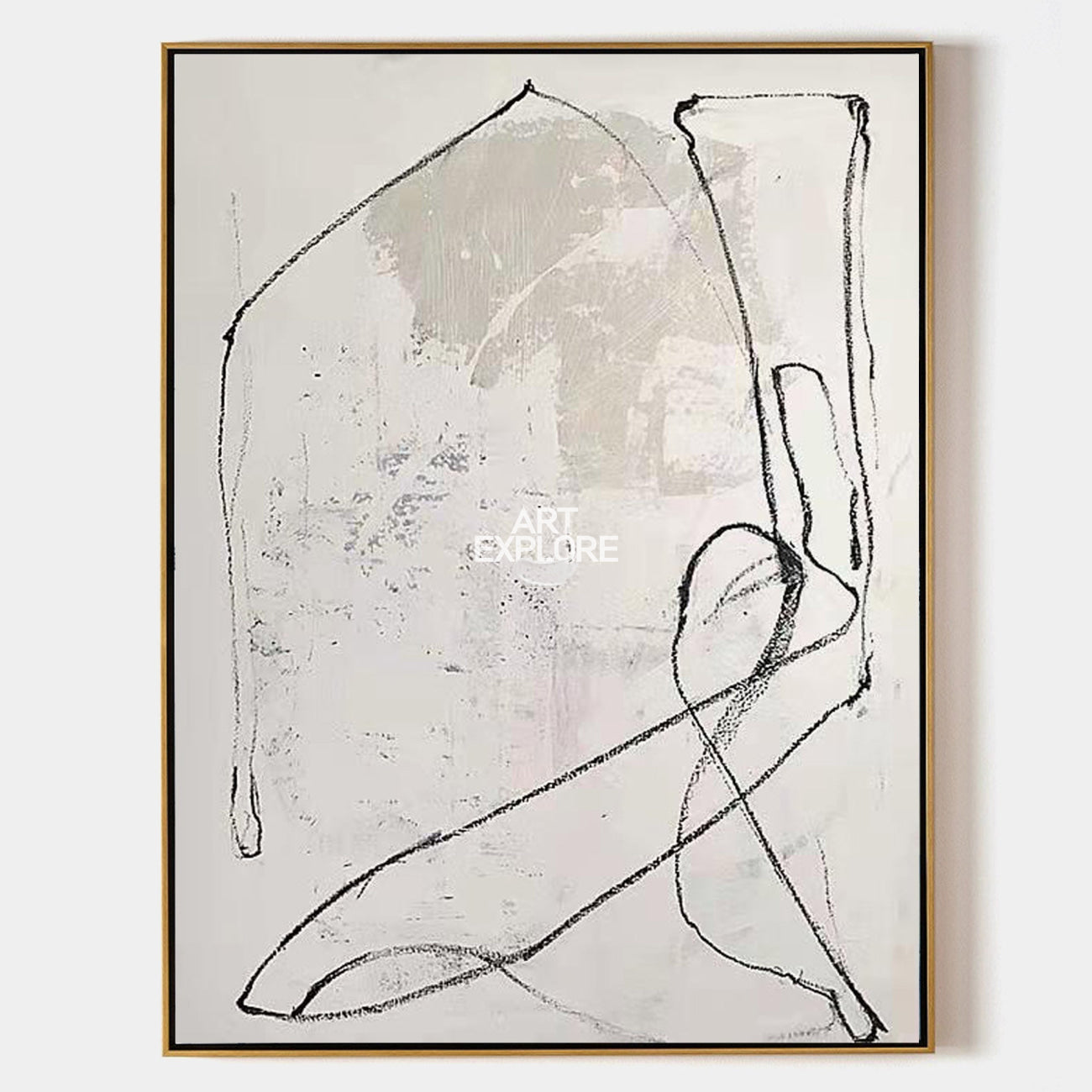 White Abstract Painting White Rich Textured Minimalist Painting White Canvas Texture Wall Art For Sale