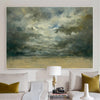 Impressionist Seascape Paintings Large Beach Canvas Wall Art Modern Beach Art