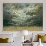 Impressionist Seascape Paintings Large Beach Canvas Wall Art Modern Beach Art