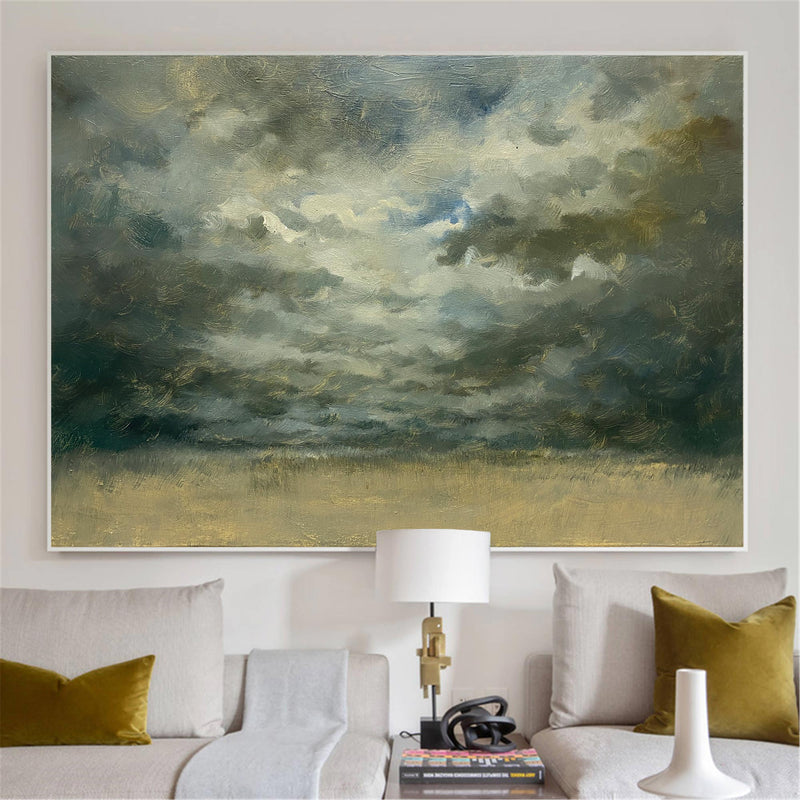 Impressionist Seascape Paintings Large Beach Canvas Wall Art Modern Beach Art