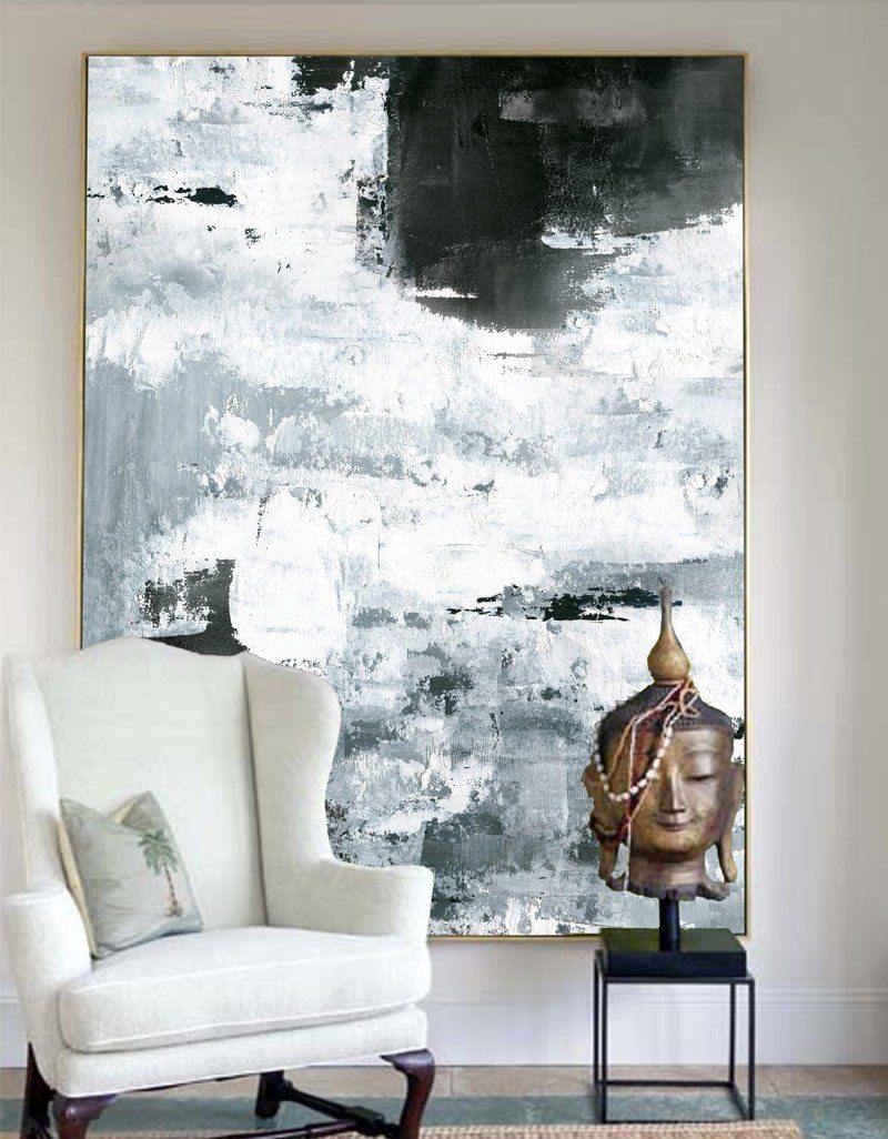 Large Modern Abstract Painting Office Wall Art Original Abstract Textured Art