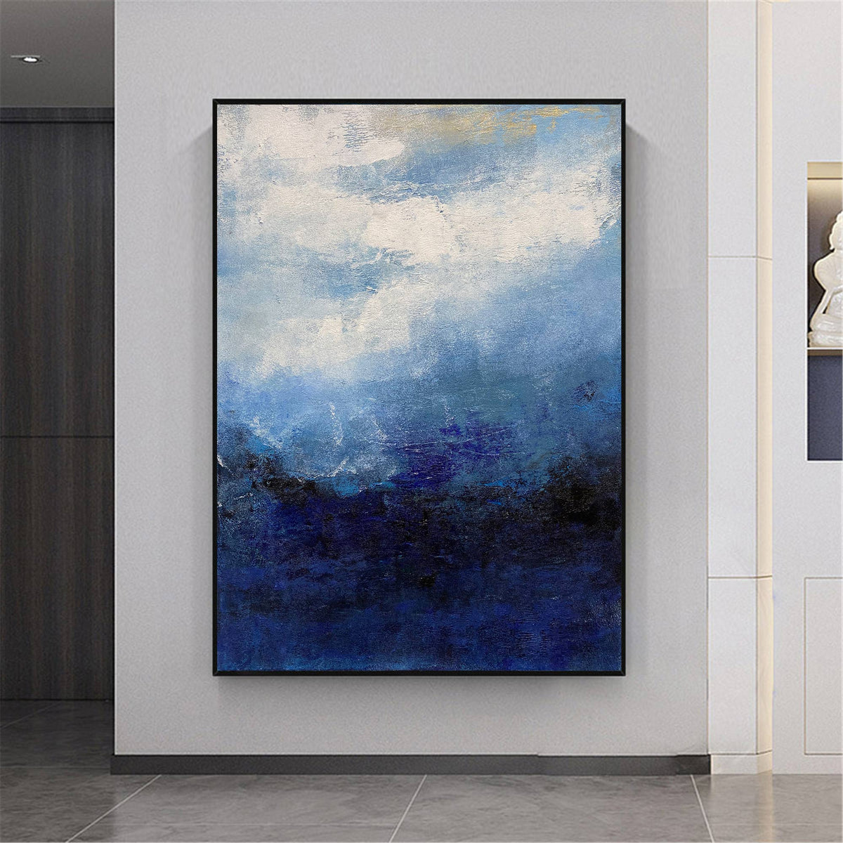 Large Sky And Sea Painting Original Large Seascpae Canvas Painting Coastal Painting Textured Beach Painting Wall Painting For Living Room