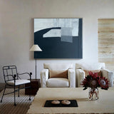 modern large black and white abstract art abstract canvas art for living room abstract wall art abstract acrylic painting