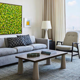 40'' X 40'' Modern Yellow Large Wall Art Abstract Square Paintings Artwork In Stock For Sale