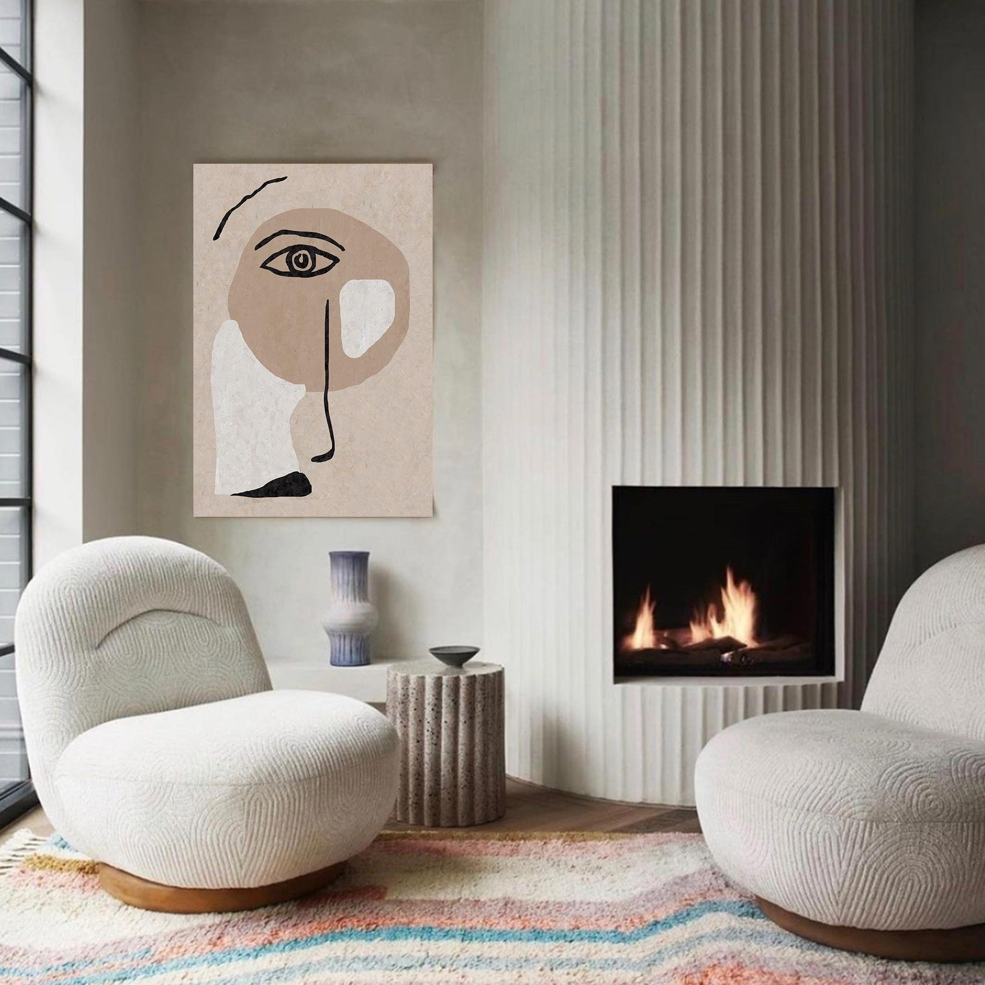 Modern Minimalist Painting Black And White Cool Facebook Abstract Minimalist Painting For Home Decor