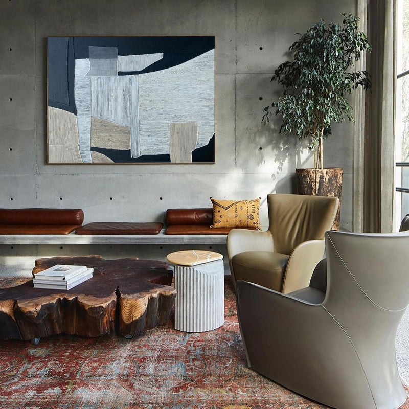 modern abstract painting for living room abstract oil painting abstract shape art cool abstract art oversized wall art