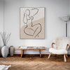Modern Minimalist Painting Black And White Line Painting Minimalist Wall Art For Home Decor