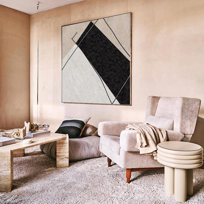 Modern Luxry Abstract Art Minimalist Painting Large Abstract Wall Painting On Canvas  Painting Ideas For Home Decor