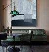 Extra large black and brown minimalist abstract artabstract acrylic painting for living room