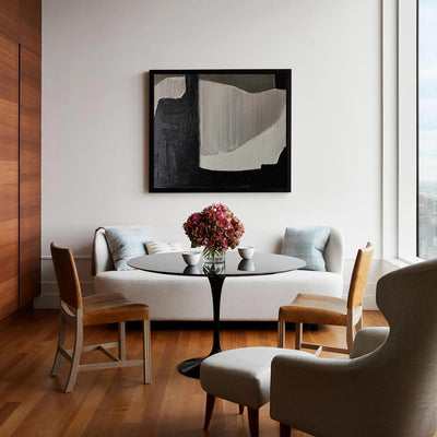 Black And Grey Wall Art Abstract Acrylic Art Canvas Painting For Living Room Painting Ideas On Home Decor