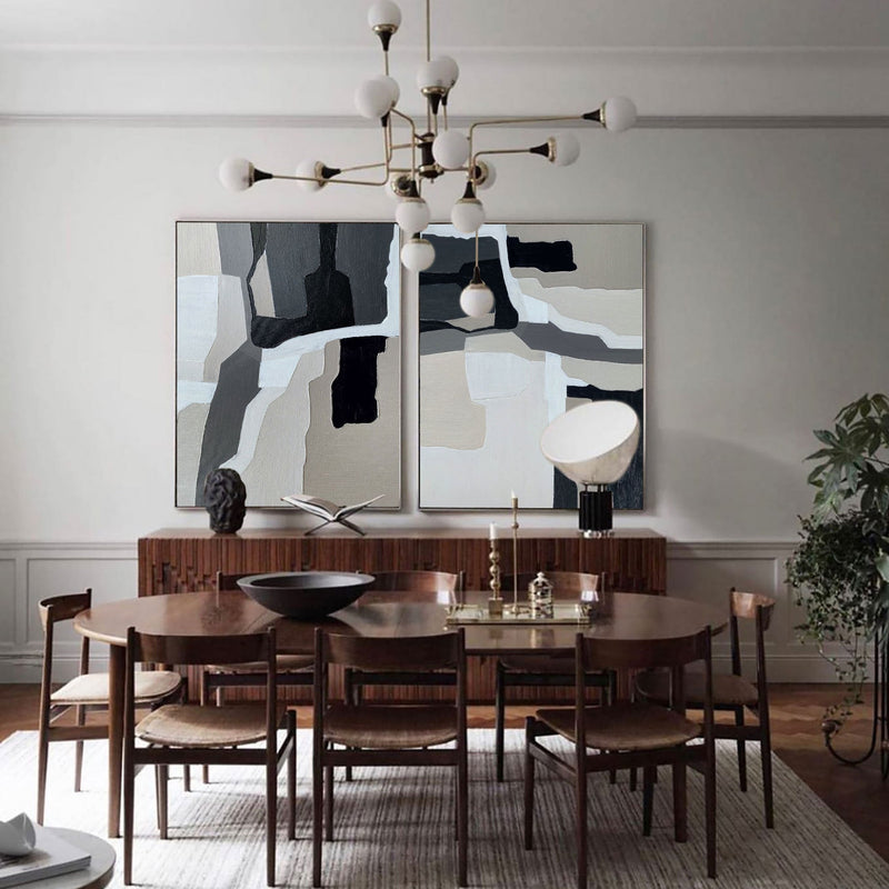 Grey Abstract Art #ABAO25