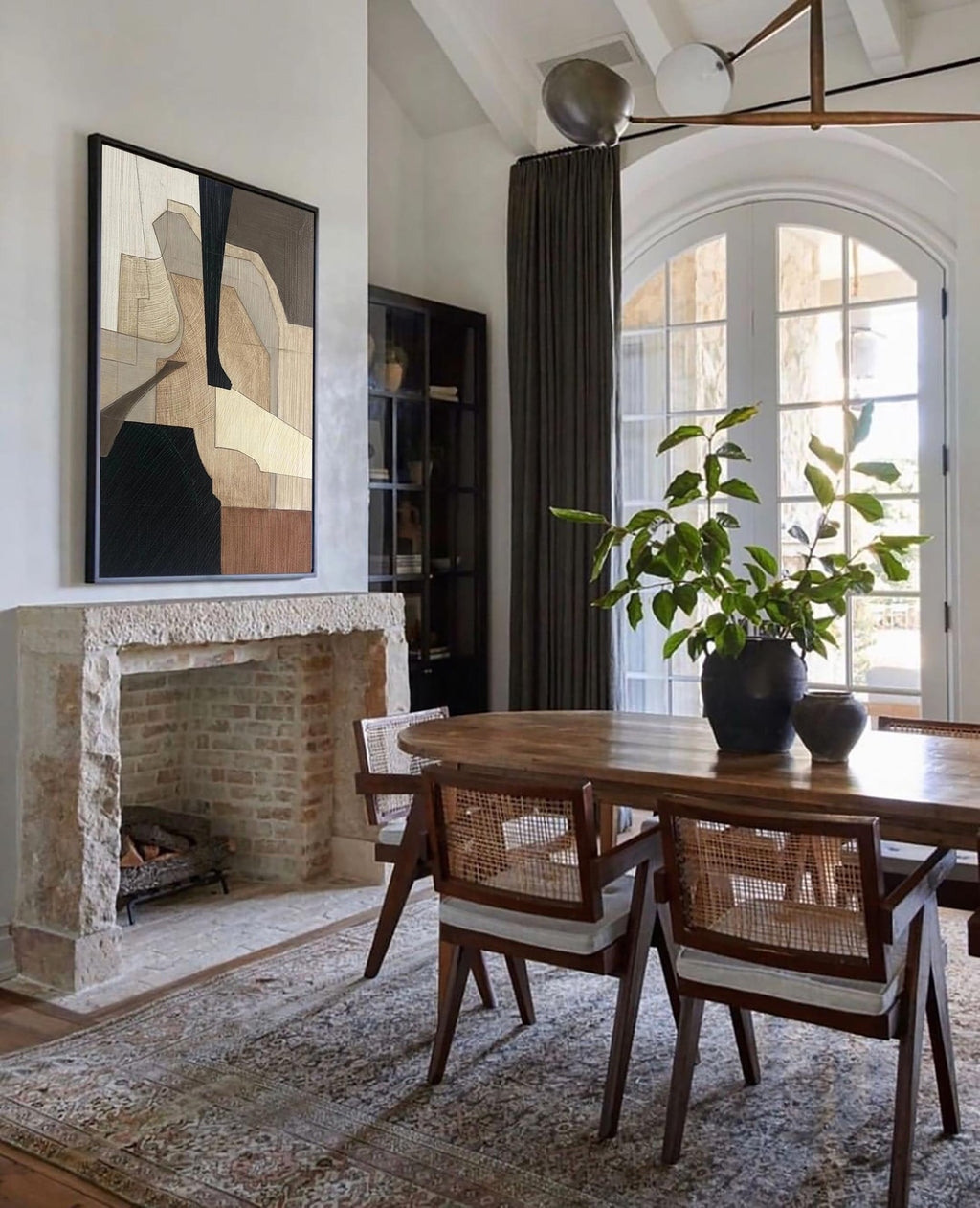 Black And Brown Abstract Art Paintings Modern Abstract Acrylic Painting