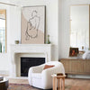 Black And White Body Line Painting Modern Minimalist Painting Minimalist Painting For Livingroom