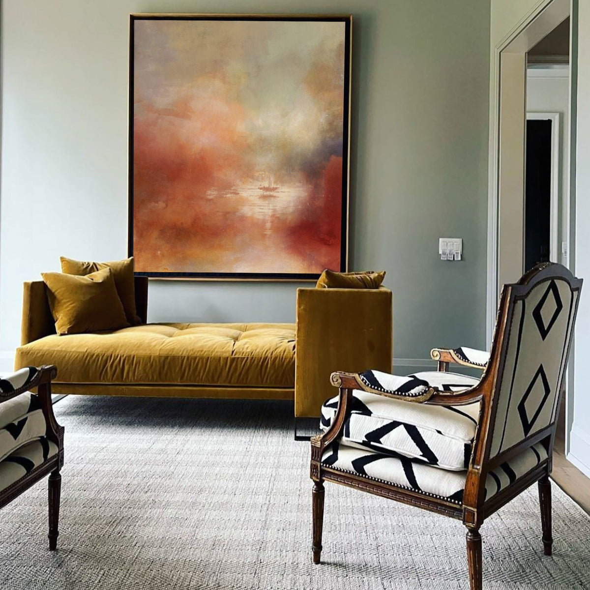 Modern Canvas Art Extra Large Artwork Contemporary Landscape Painting For Interior