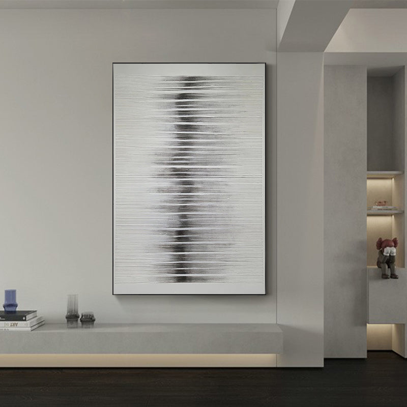 Large Minimalist Canvas Art Original Grey Abstract Painting