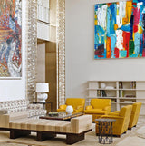 Original Colorful Abstract Art Extra Large Abstract Painting Squares Canvas Painting For Home Decor