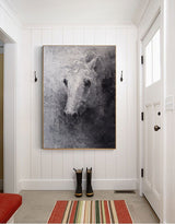 [PRODUBlack White Abstract Horse Painting Original Animal Painting horse Portrait PaintingCT_TITLE]-[SHOP_NAME]