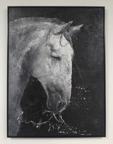 Abstract Black And White Horse Art Large Horse Canvas Art Modern Horse Paintings For Sale