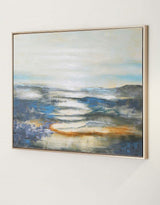 Blue Seascape Abstract Art