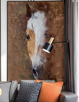 Abstract Horse portrait Painting Large Horse Artwork Modern Horse Canvas Wall Art