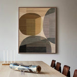 Modern Wabi-sabi Minimalist Acrylic Painting Brown And Beige Canvas Livingroom Artworks For Sale