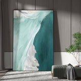 Abstract Green Canvas Painting Large Original Acrylic Abstract Canvas Art Modern Abstract Painting 