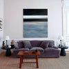 Modern Black And Blue Minimalist Painting Large Abstract Acrylic Painting Canvas Wall Art For Livingroom
