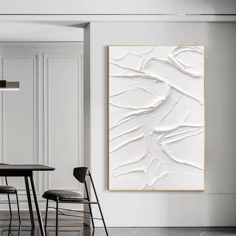 white abstract wall art white 3D Textured art white textured wall art white abstract art painting white abstract painting white abstract wall art