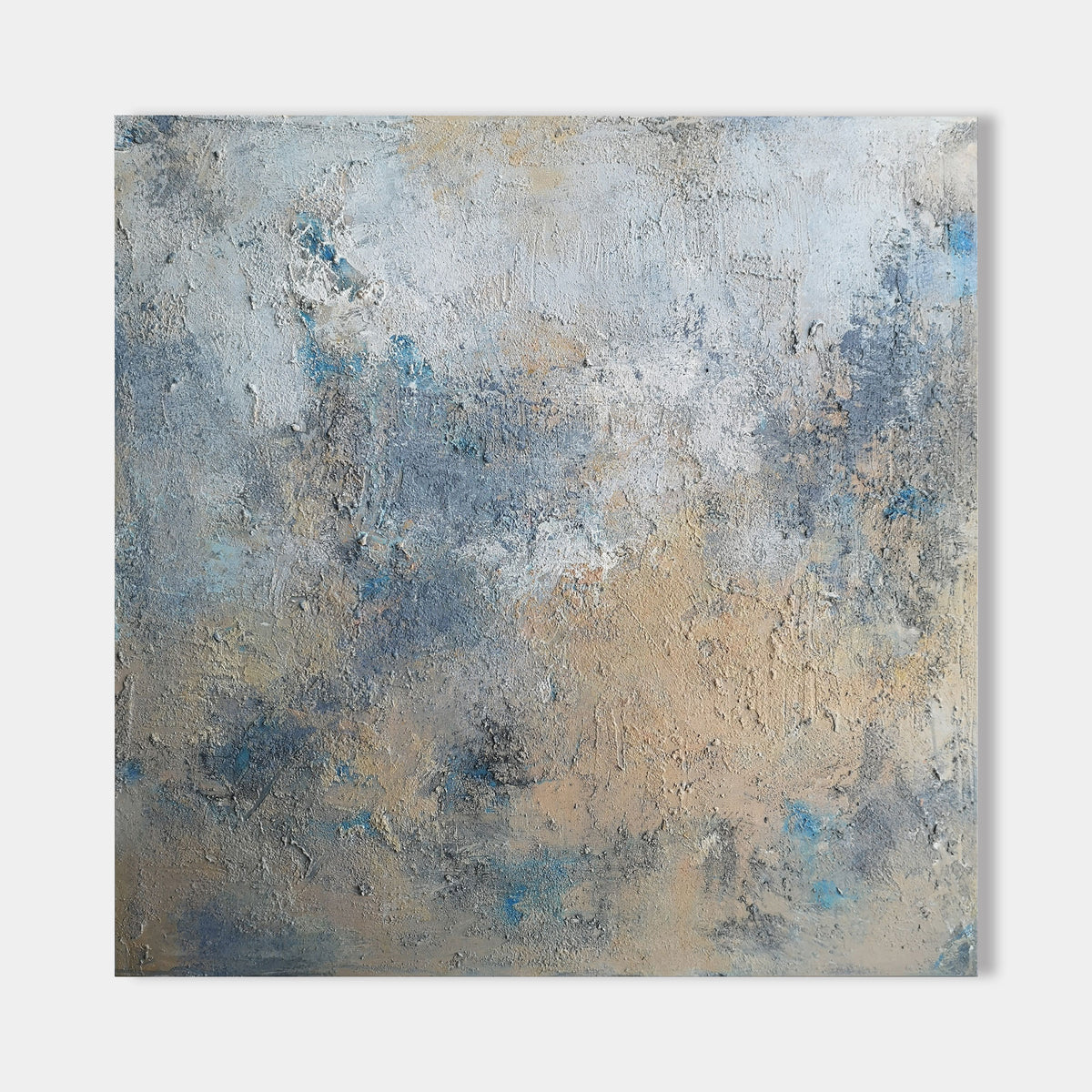 Yellow Abstract Art 40 X 40 #IS06