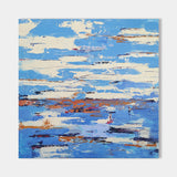 Modern Seascape Paintings Abstract Ocean painting Coastal Abstract Canvas Art