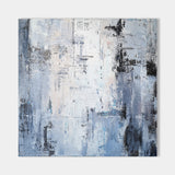40 x 40 light blue abstract art Modern Art Paintings On Canvas For Sale