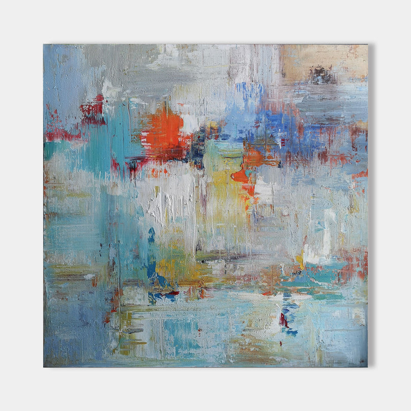 40 x 40 Wall Art Colorful Canvas Art Modern Abstract Painting