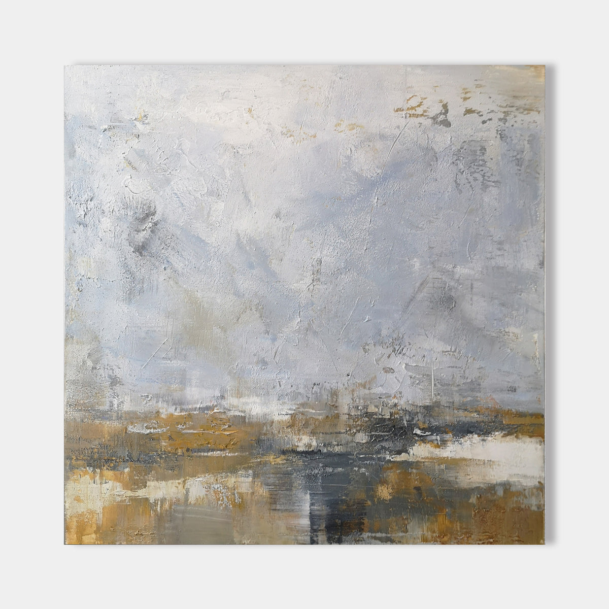Square Abstract Painting 40 X 40 #IS25