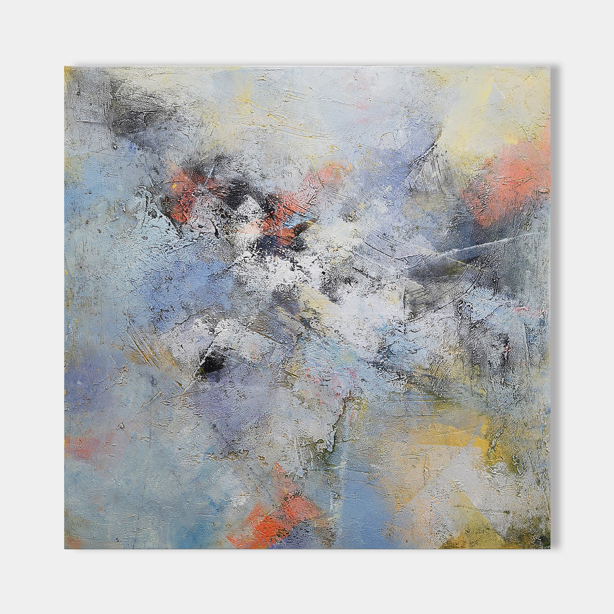 Square Abstract Painting 40 X 40 #IS42