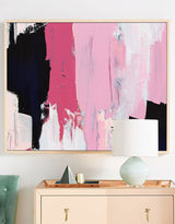 Color Abstract Art,Colorful Abstract Painting On Canvas,Pink Painting