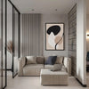 Modern Minimalist Painting Black White And Beige Cool Line Abstract Geometric Acrylic Painting Ideas For Home Design