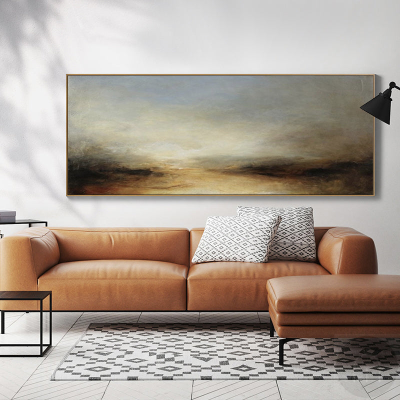 Modern Abstract Seascape Painting Contemporary Abstract Art Sunset Canvas Wall Art